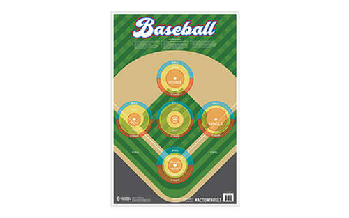 Targets Action Target Baseball Target ACTION TGT BASEBALL 100PK • Model: Baseball Target